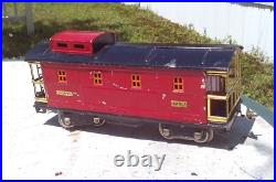 Lionel Prewar Standard Gauge 517 Rare Scarce Coal Train Red & Black Caboose