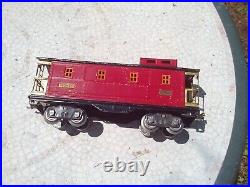Lionel Prewar Standard Gauge 517 Rare Scarce Coal Train Red & Black Caboose