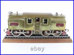 Lionel Prewar Standard Gauge 54 Electric Brass Locomotive Train Car With Track