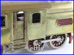 Lionel Prewar Standard Gauge 54 Electric Brass Locomotive Train Car With Track