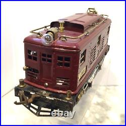 Lionel Prewar Standard Gauge # 8 Electric Locomotive & 3 Passenger Cars