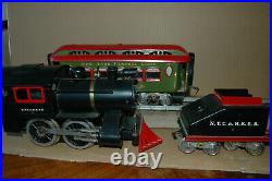 Lionel Prewar Standard Gauge Engine, Tender, Passenger Car 0-4-0