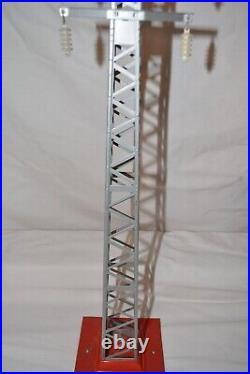 Lionel Prewar Standard Gauge, O Gauge 94 High Tension Tower Late Silver Nice #3