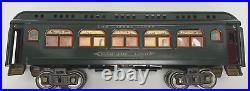 Lionel Prewar Standard Gauge Passenger Cars 428/429 Dark Green Restored