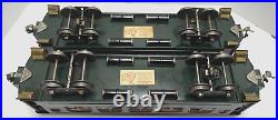 Lionel Prewar Standard Gauge Passenger Cars 428/429 Dark Green Restored