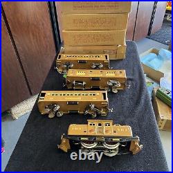 Lionel Prewar Standard Gauge Set 318E Brown 309 310 Baggage 312 Boxed