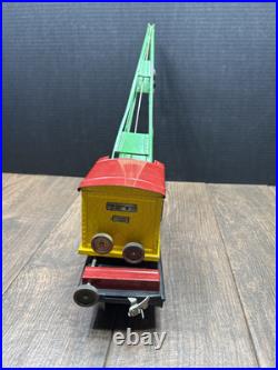 Lionel Prewar Standard Gauge Tin Toy Train 219 Crane Car