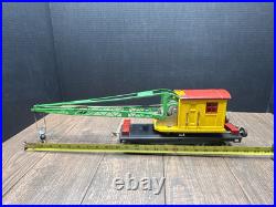 Lionel Prewar Standard Gauge Tin Toy Train 219 Crane Car