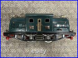 + Lionel Prewar Standard Gauge Tinplate Green 380 Electric Locomotive Restored + Lionel Prewar Standard Gauge Tinplate Green 380 Electric Locomotive Restored