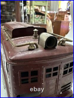 + Lionel Prewar Standard Gauge Tinplate No. 8 Maroon Electric Engine + Lionel Prewar Standard Gauge Tinplate No. 8 Maroon Electric Engine