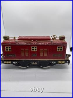 Lionel Prewar Standard Gauge Tinplate No. 8 Red Electric Engine