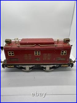 Lionel Prewar Standard Gauge Tinplate No. 8 Red Electric Engine