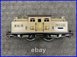 + Lionel Prewar Standard Tinplate 318E Tan & Brown Electric Engine Restored SS