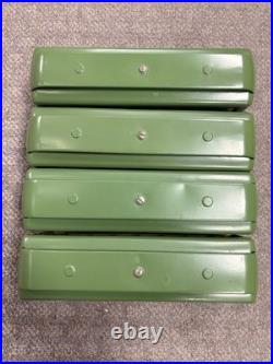 + Lionel Prewar Standard Tinplate Green & Orange 300 Series 4 Car Passenger Set