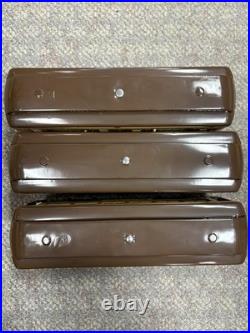 + Lionel Prewar Standard Tinplate Two Tone Brown 332 339 341 3 Car Passenger Set