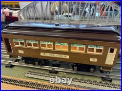 + Lionel Prewar Standard Tinplate Two Tone Brown 332 339 341 3 Car Passenger Set