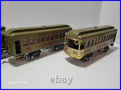 Lionel Prewar Standard Train Set In Original Box No. 8E Two Cars And Track