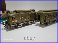 Lionel Prewar Standard Train Set In Original Box No. 8E Two Cars And Track