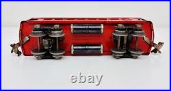 Lionel Prewar Tinplate 610 612 Red Pullman Observation Passenger Cars Set of 3