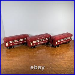 Lionel Prewar Tinplate O scale Pullman Non Lighted Passenger Car 603 604