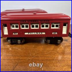 Lionel Prewar Tinplate O scale Pullman Non Lighted Passenger Car 603 604