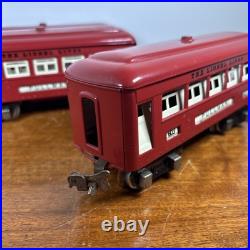 Lionel Prewar Tinplate O scale Pullman Non Lighted Passenger Car 603 604