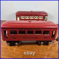 Lionel Prewar Tinplate O scale Pullman Non Lighted Passenger Car 603 604
