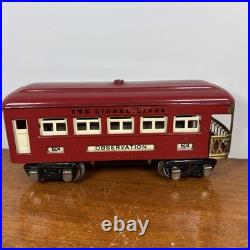 Lionel Prewar Tinplate O scale Pullman Non Lighted Passenger Car 603 604