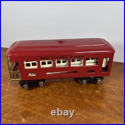 Lionel Prewar Tinplate O scale Pullman Non Lighted Passenger Car 603 604