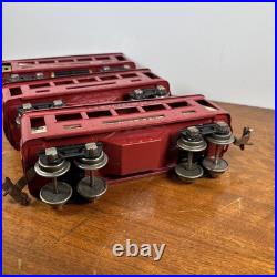 Lionel Prewar Tinplate O scale Pullman Non Lighted Passenger Car 603 604