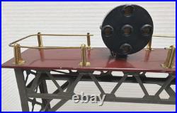 Lionel Prewar Train O/standard Gauge 440 Signal Bridge Terracotta/gray