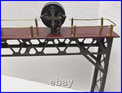 Lionel Prewar Train O/standard Gauge 440 Signal Bridge Terracotta/gray