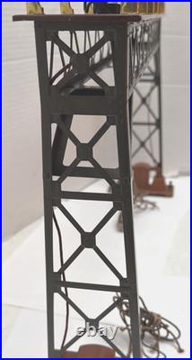 Lionel Prewar Train O/standard Gauge 440 Signal Bridge Terracotta/gray