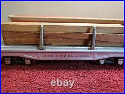 Lionel Silver 2811 Prewar Lumber Car In Original Box O Gauge