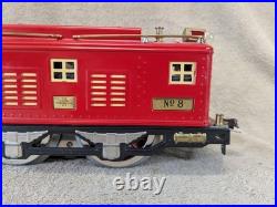 Lionel Standard Gauge No 8 E Locomotive Prewar Vintage Red Untested