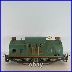 Lionel Standard Gauge Prewar Peacock Blue Green #10 Electric Locomotive with Box