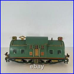 Lionel Standard Gauge Prewar Peacock Blue Green #10 Electric Locomotive with Box
