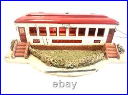 Lionel Trains 442 Tinplate Prewar Illuminated Diner In Original Box. Made in USA