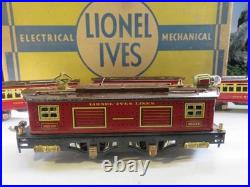 Lionel Trains Pre-war 1052e Lionel / Ives Passenger Set- O Gauge- Bxd- B1