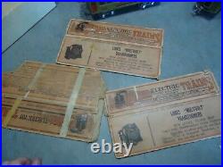 Lionel pre war Electric locomotive 254E Pullman + 3 cars o gauge train