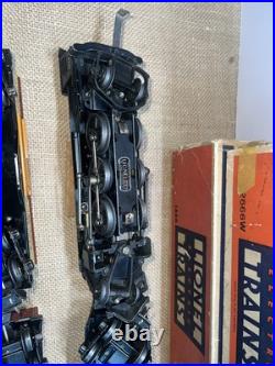 Lionel pre-war O gauge 1666 steam locomotive 2666w tender 3 car freight set