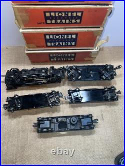 Lionel pre-war O gauge 1666 steam locomotive 2666w tender 3 car freight set