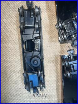 Lionel pre-war O gauge 1666 steam locomotive 2666w tender 3 car freight set