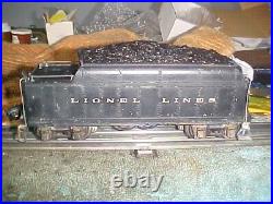 Lionel prewar 2224W die cast whistle tender serviced