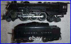 Lionel prewar 226e steam engine with 2226W whistle tender very nice