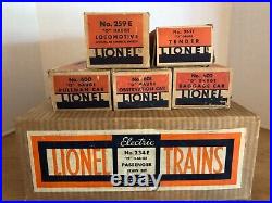 Lionel prewar 234E Passenger Set (1934) with Original Boxes and Set Box! Wow