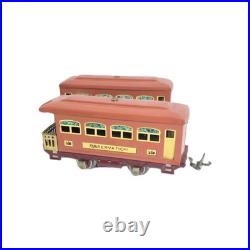 Lionel prewar 252e Locomotive Withpullman 529 and 530 Observation Car