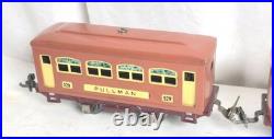 Lionel prewar 252e Locomotive Withpullman 529 and 530 Observation Car