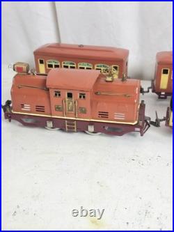 Lionel prewar 252e Locomotive Withpullman 529 and 530 Observation Car