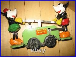 Lionel prewar Mickey Mouse Handcar green, windup, Disney antique withbox, trk, key